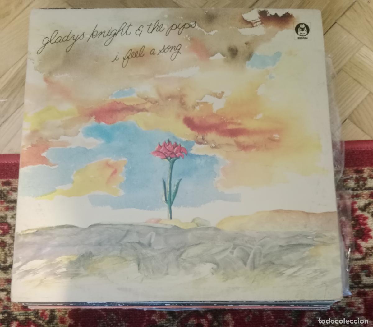 Discos de vinilo: Gladys Knight And The Pips &ndash; I Feel A Song Lp UK 1974
