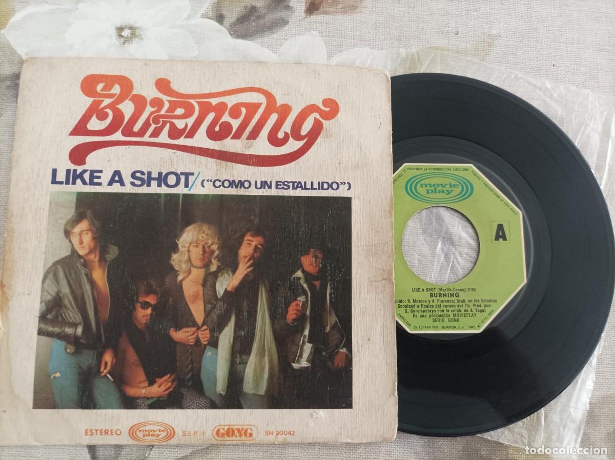 Discos de vinilo: Single burning like a shot-super dificil-