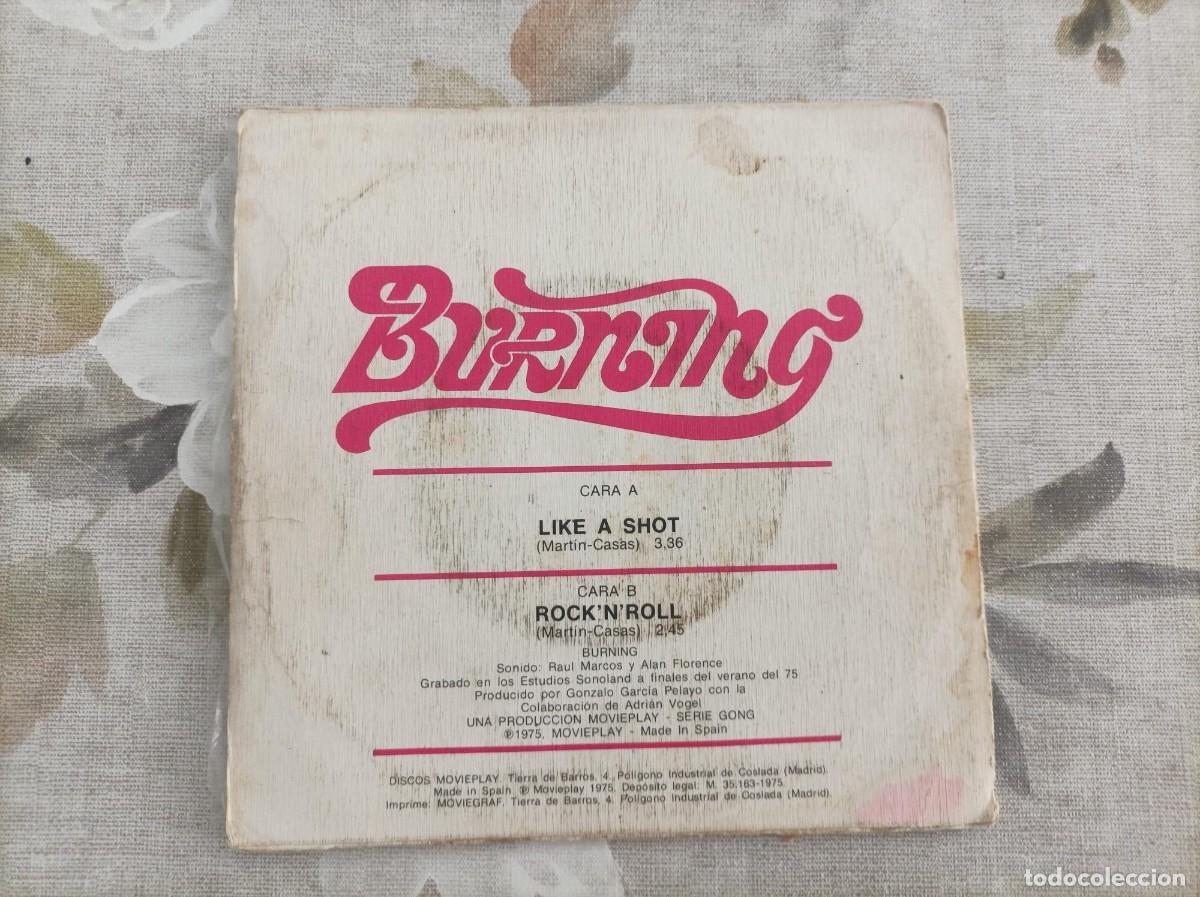Discos de vinilo: Single burning like a shot-super dificil- - Foto 2