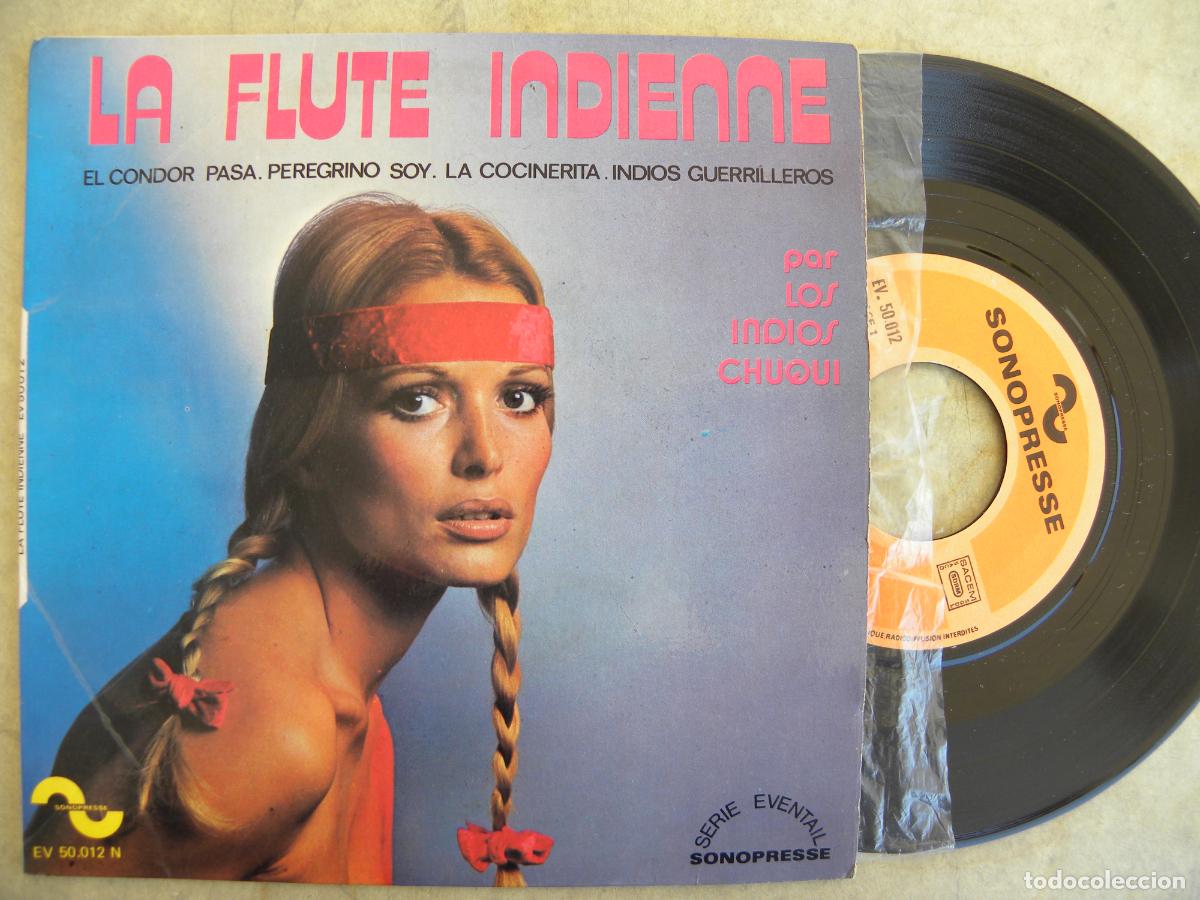 Discos de vinilo: LOS INDIOS CHUQUI -LA FLUTE INDIENNE -EP