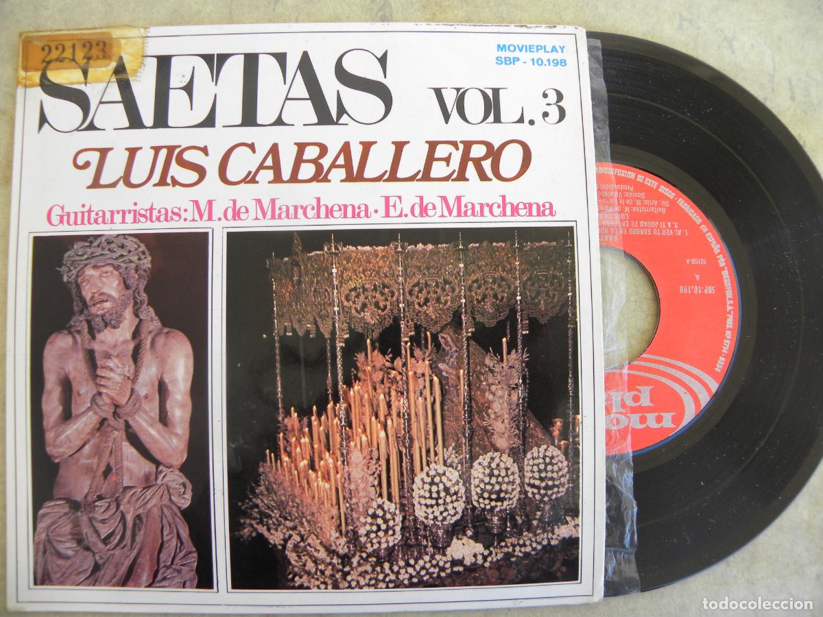 Discos de vinilo: LUIS CABALLERO -SAETAS VOL. 3 -EP 1971