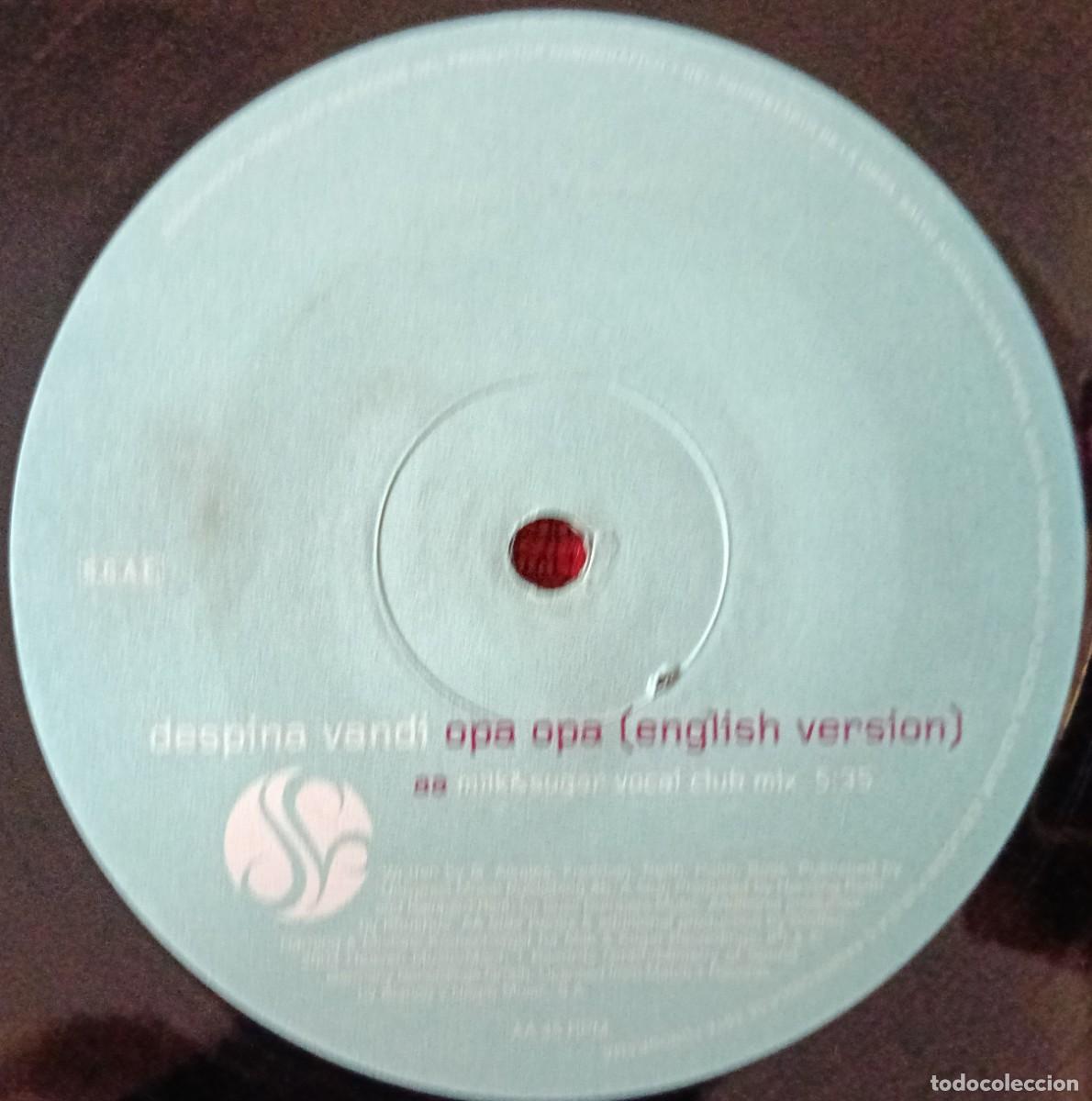 Discos de vinilo: DESPINA VANDI ** Opa Opa ** MAXI SINGLE VINILO 2004 - Foto 2
