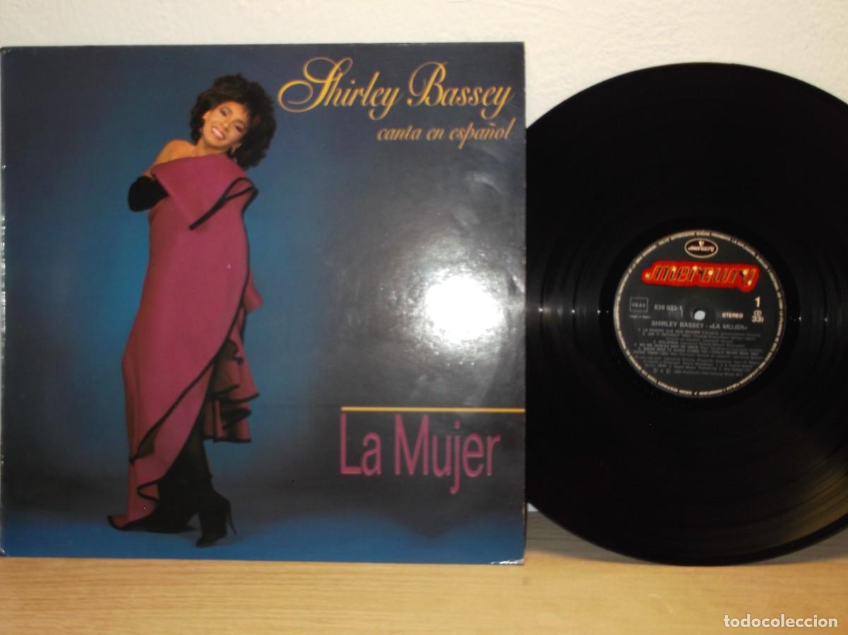 Discos de vinilo: Shirley Bassey La Mujer CANTA en ESPA&Ntilde;OL LP 1989