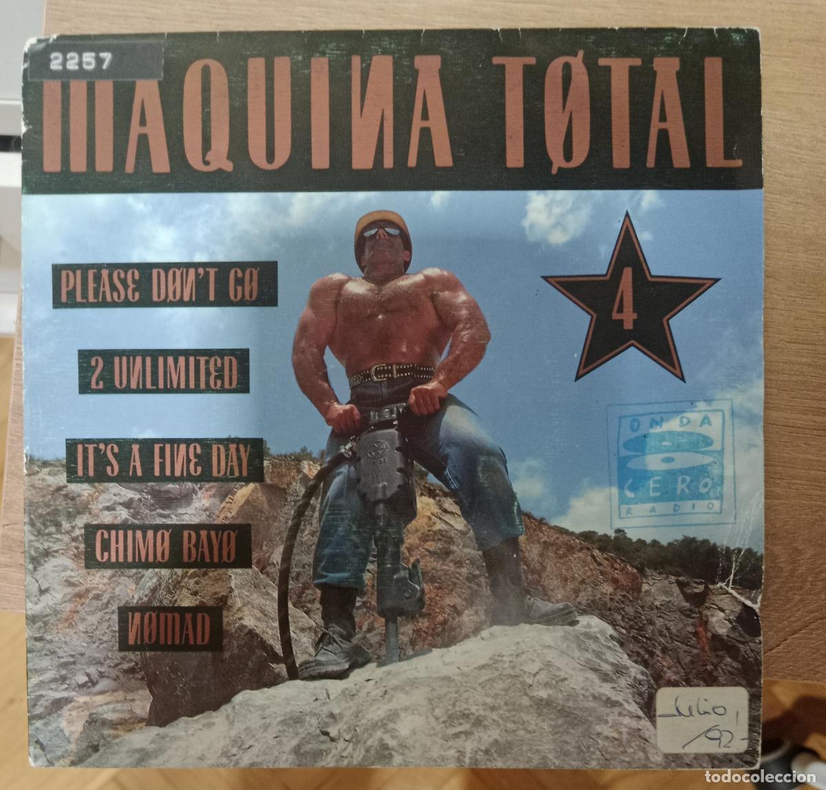 Discos de vinilo: Various &ndash; Maquina Total 4 Single Espa&ntilde;a 1992 PROMO