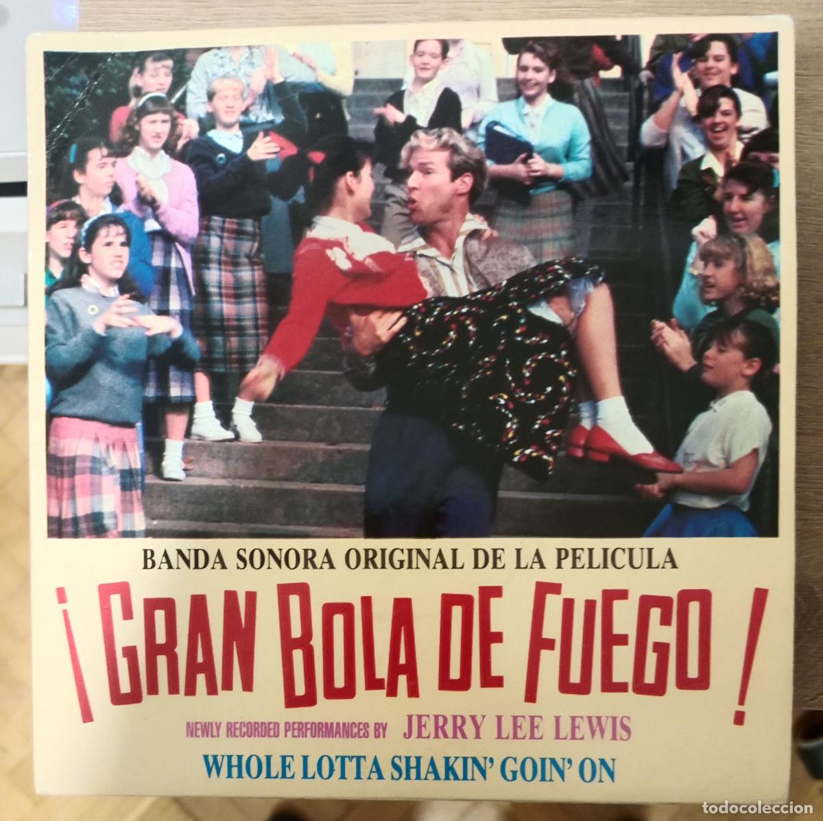 Discos de vinilo: Jerry Lee Lewis &ndash; Whole Lotta Shakin' Goin' On Single Espa&ntilde;a 1989