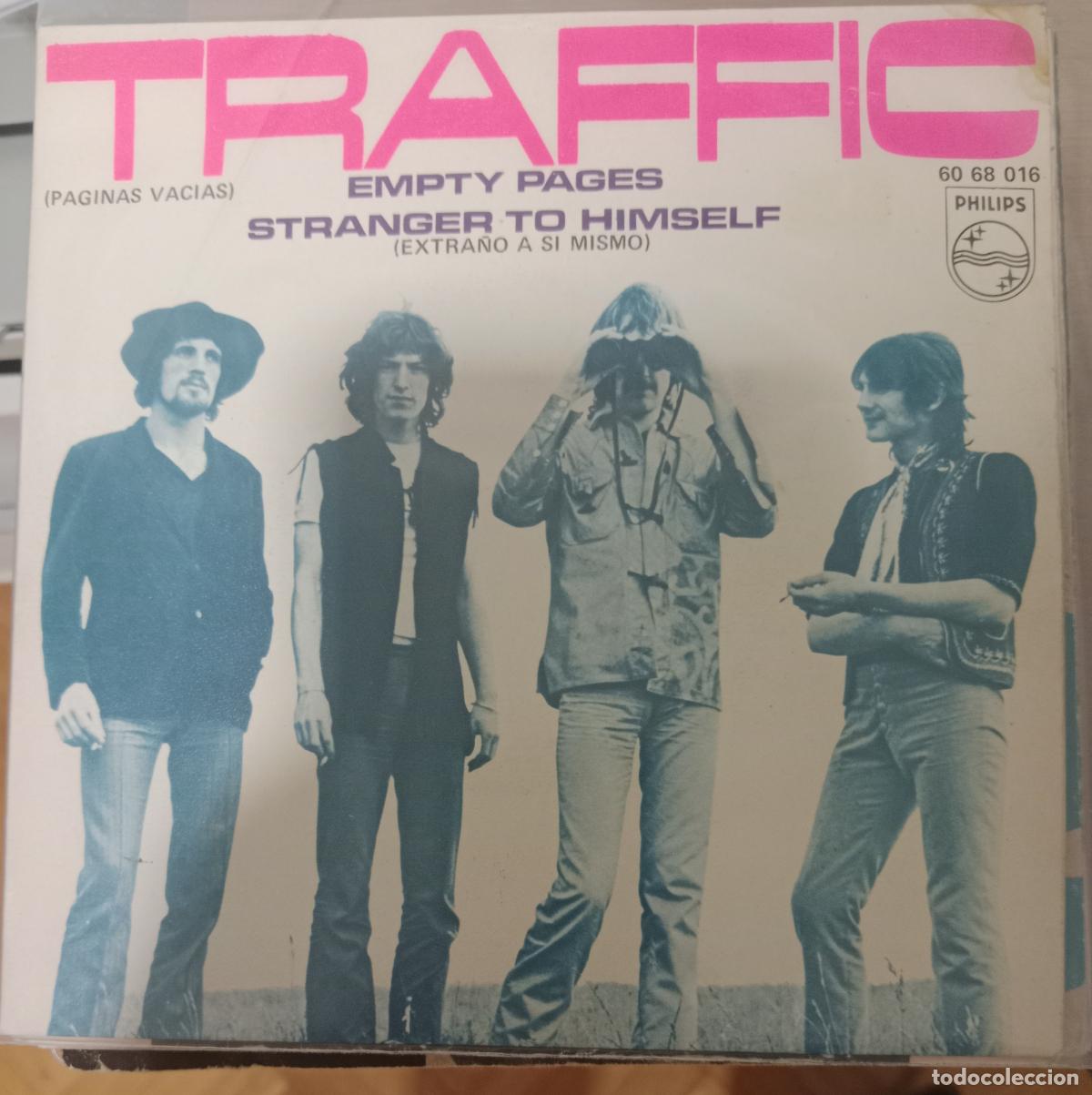 Discos de vinilo: Traffic &ndash; Empty Pages = Paginas Vacias / Stranger To Himself = Extra&ntilde;o a Si Mismo single 1970