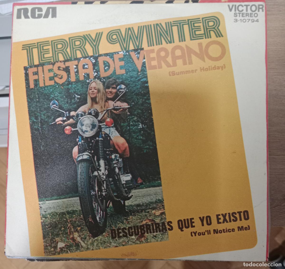 Discos de vinilo: Terry Winter &ndash; Fiesta De Verano = Summer Holiday Single Espa&ntilde;a 1972