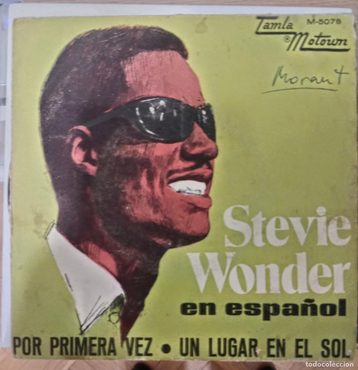 Discos de vinilo: Stevie Wonder &ndash; Por Primera Vez (For Once In My Life) single Espa&ntilde;a 1970