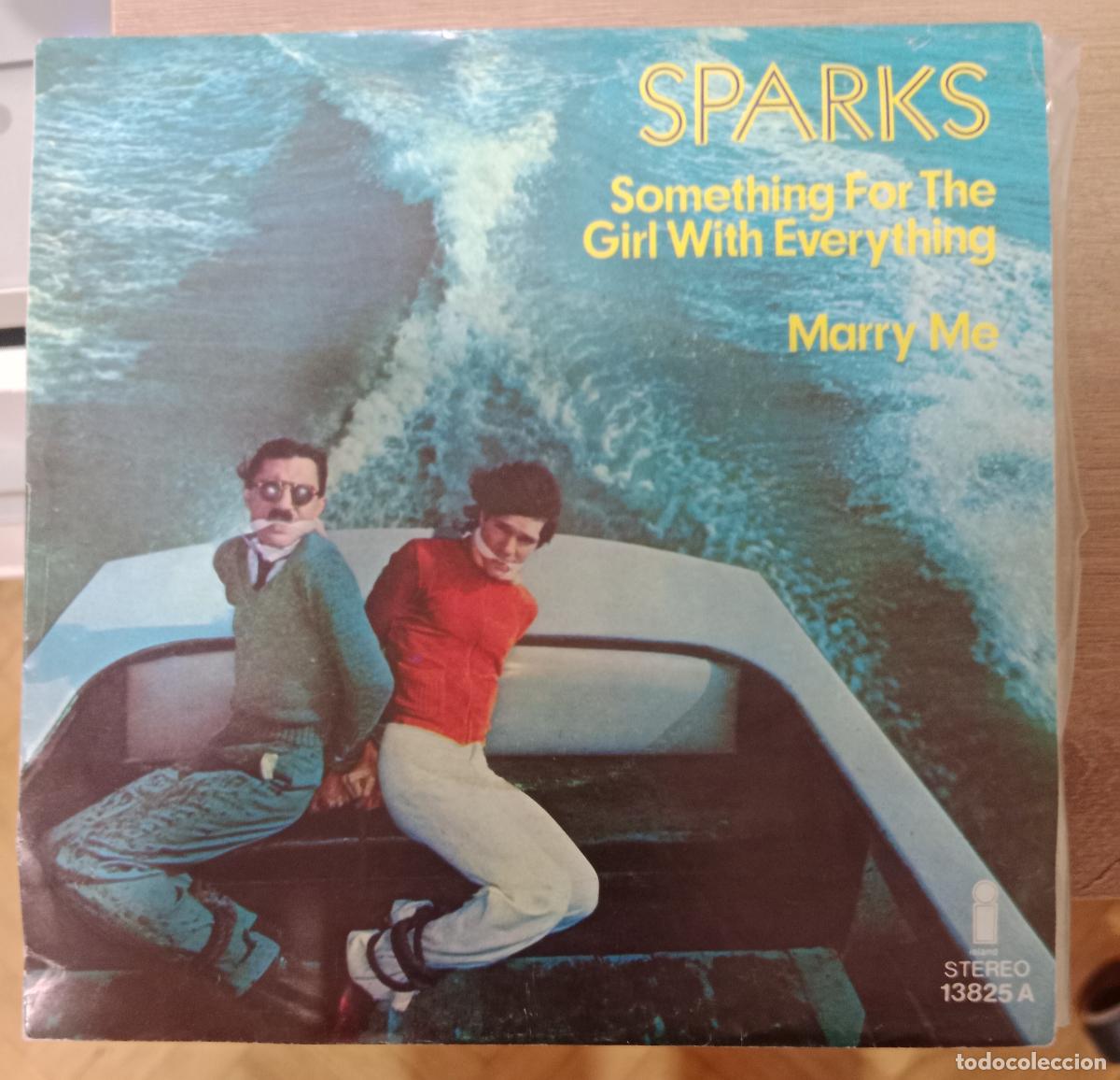 Discos de vinilo: Sparks &ndash; Something For The Girl With Everything / Marry Me single Espa&ntilde;a 1974