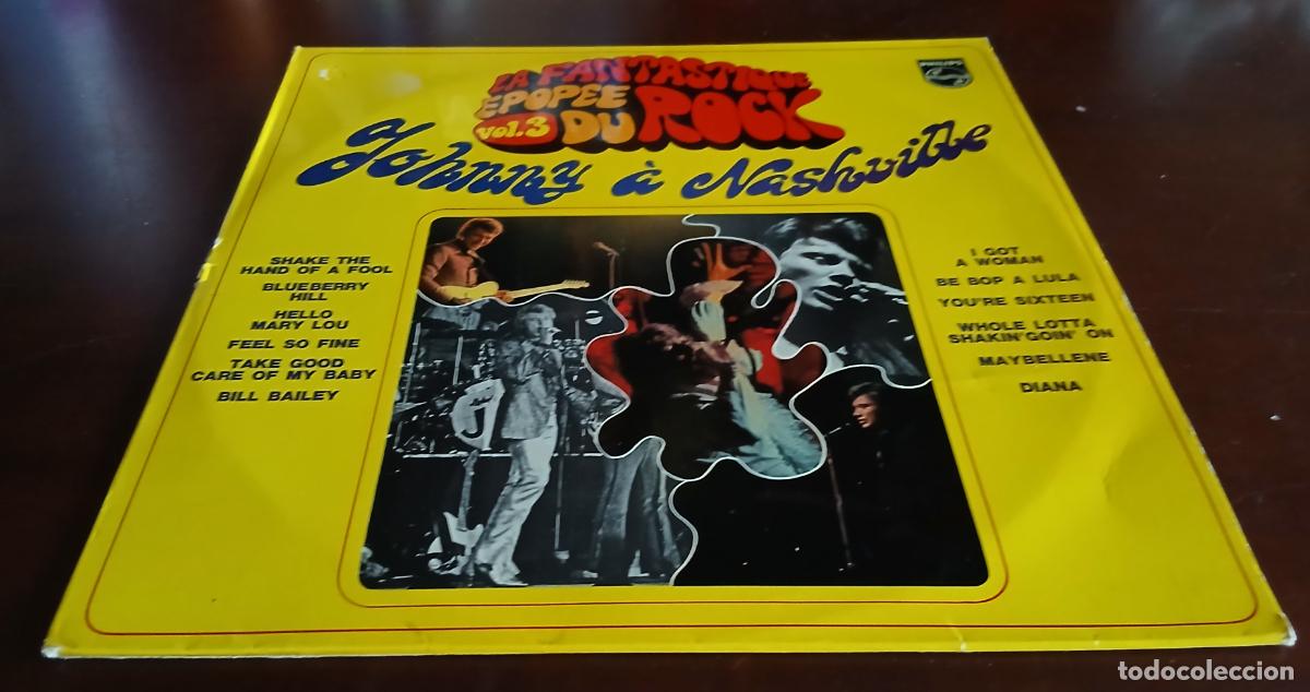 Discos de vinilo: JOHNNY HALLYDAY - JOHNNY A NASHVILLE - LP - 1968