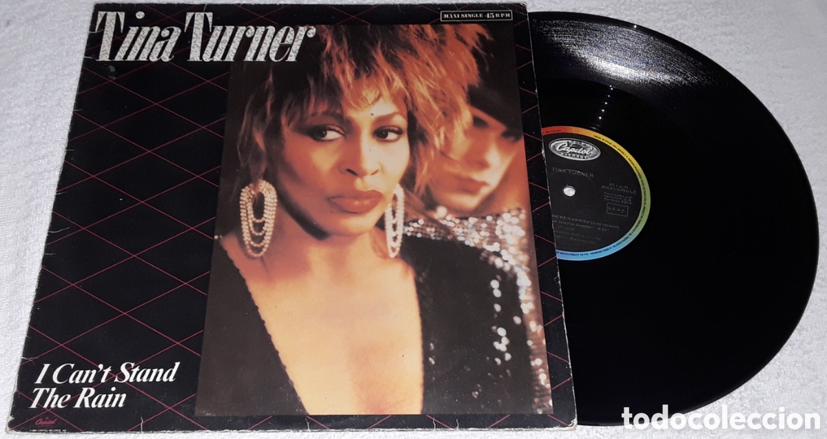 Discos de vinilo: MAXI - TINA TURNER - I CAN'T STAND THE RAIN / LET'S PRETEND WE'RE MARRIED