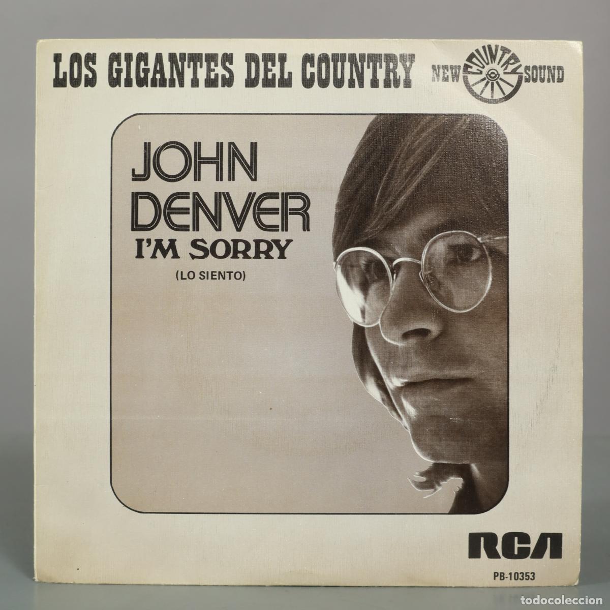 Discos de vinilo: SINGLE. Im Sorry / Calypso - John Denver - Foto 1