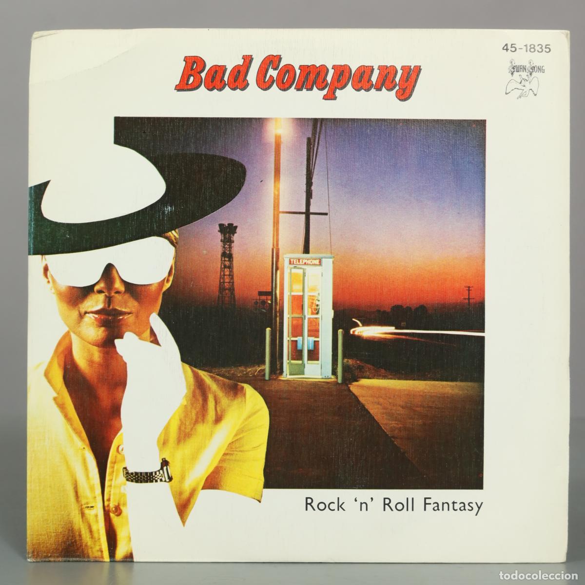 Discos de vinilo: SINGLE. Rock 'n' Roll Fantasy - Bad Company