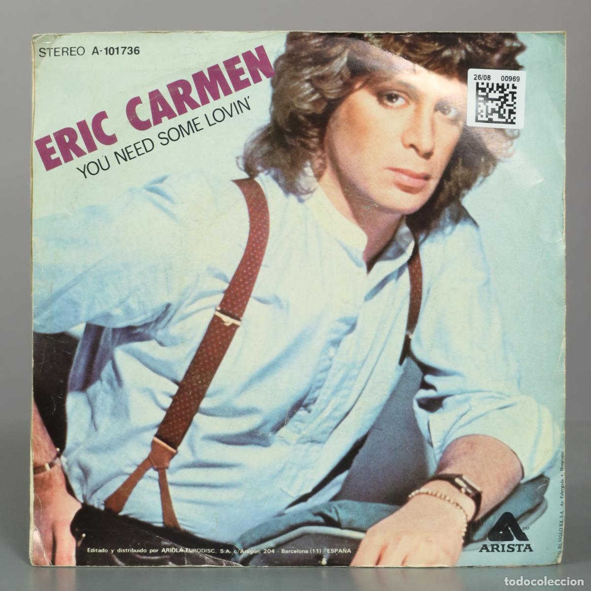 Discos de vinilo: SINGLE. Eric Carmen - It Hurts Too Much - Foto 2