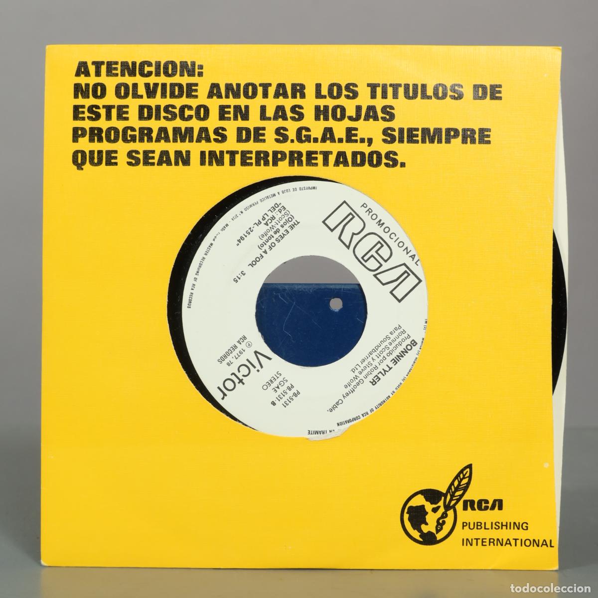 Discos de vinilo: SINGLE. My Guns Are Loaded / The Eyes Of A Fool - Bonnie Tyler