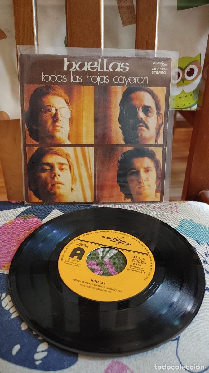 Discos de vinilo: HUELLAS-SINGLE TODAS LAS HOJAS CAYERON