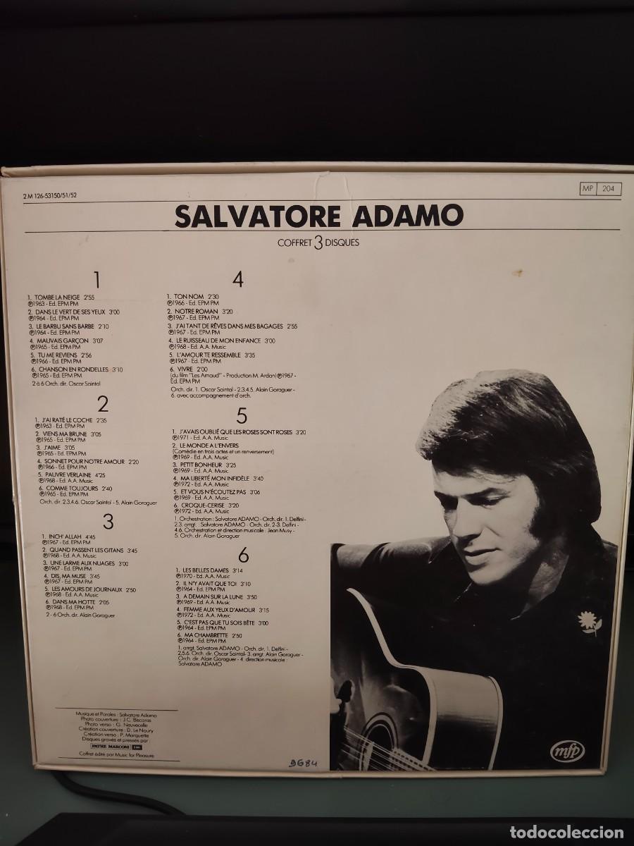 Discos de vinilo: ADAMO - CAJA CON 3 DISCOS - Foto 2