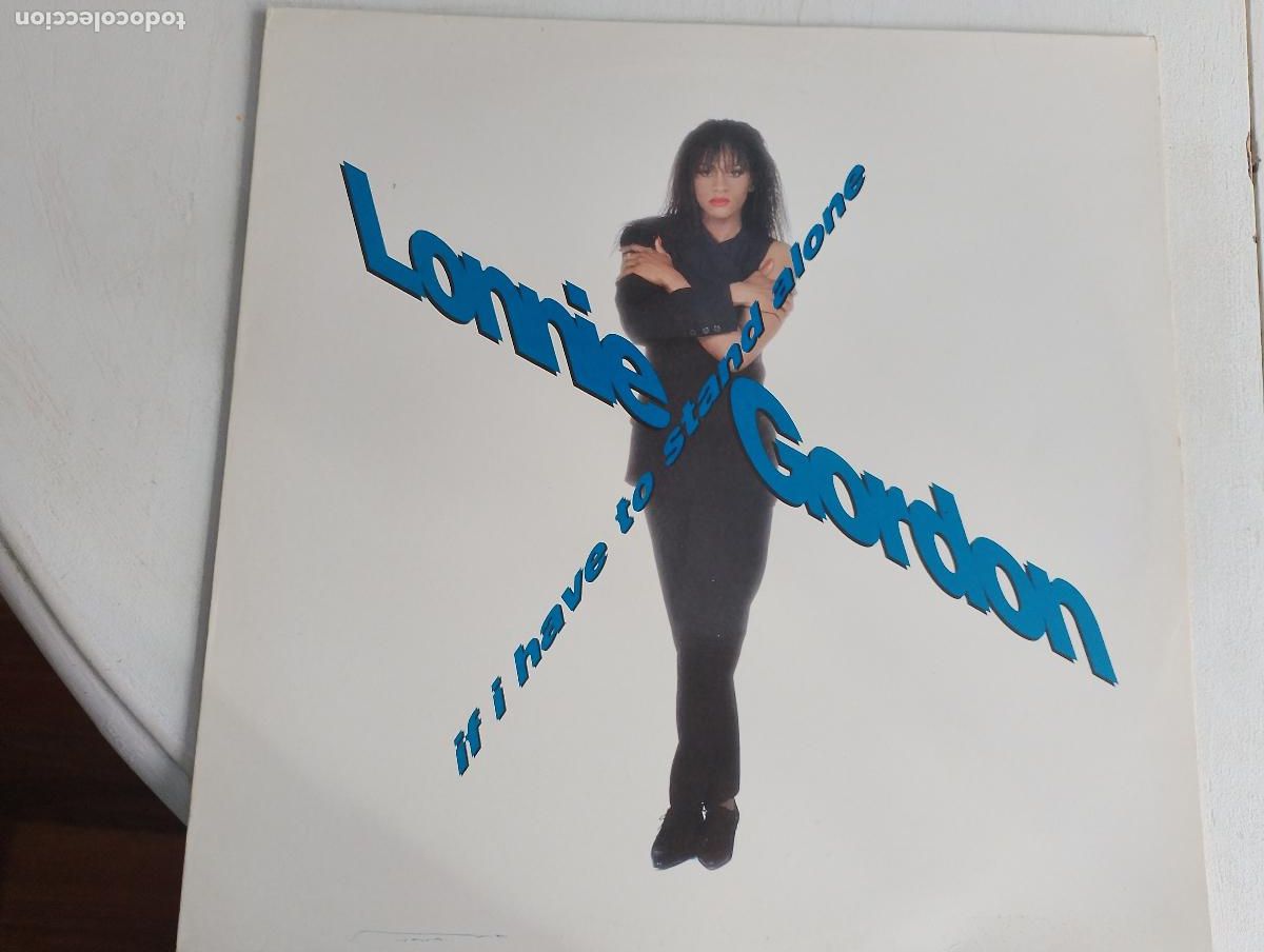Discos de vinilo: Lonnie Gordon &ndash; If I Have To Stand Alone, ed espa&ntilde;ola, 1990 Electronic, Pop House,