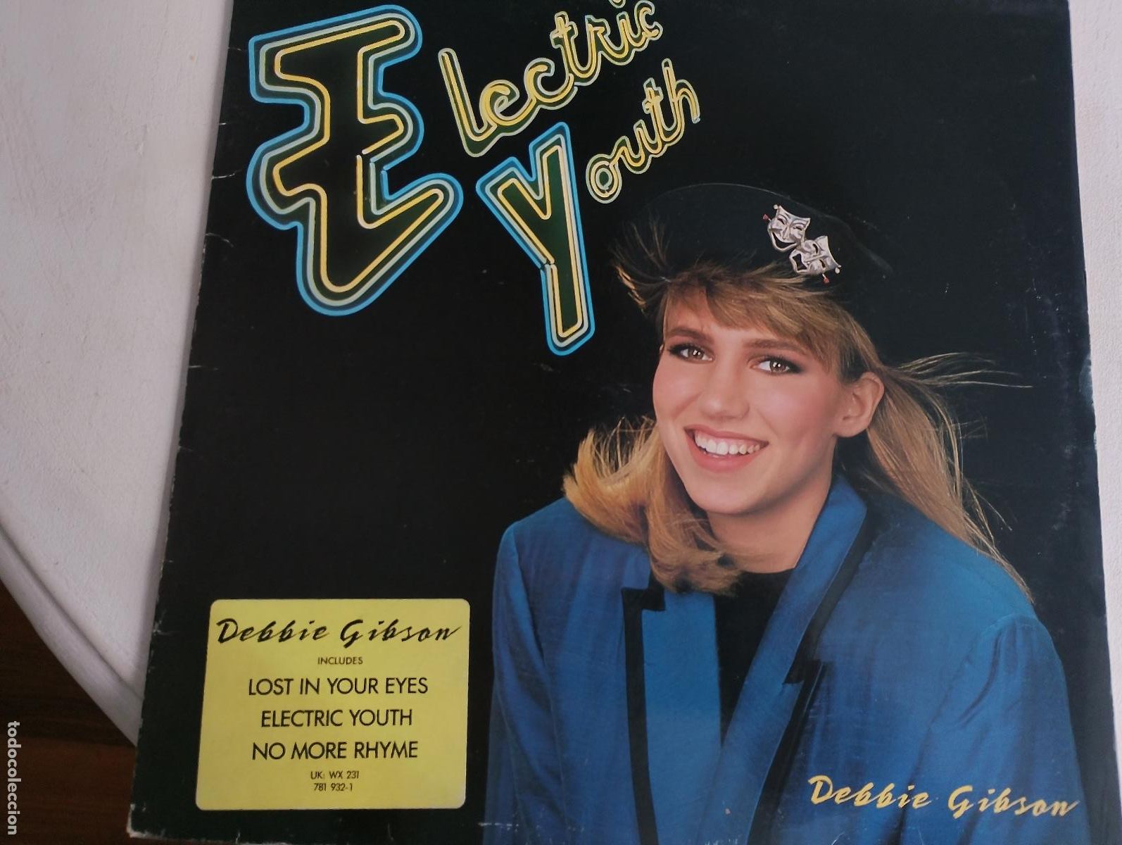 Discos de vinilo: Debbie Gibson &ndash; Electric Youth,ed espa&ntilde;ola, con el encarte 1989 Electronic Synth-pop