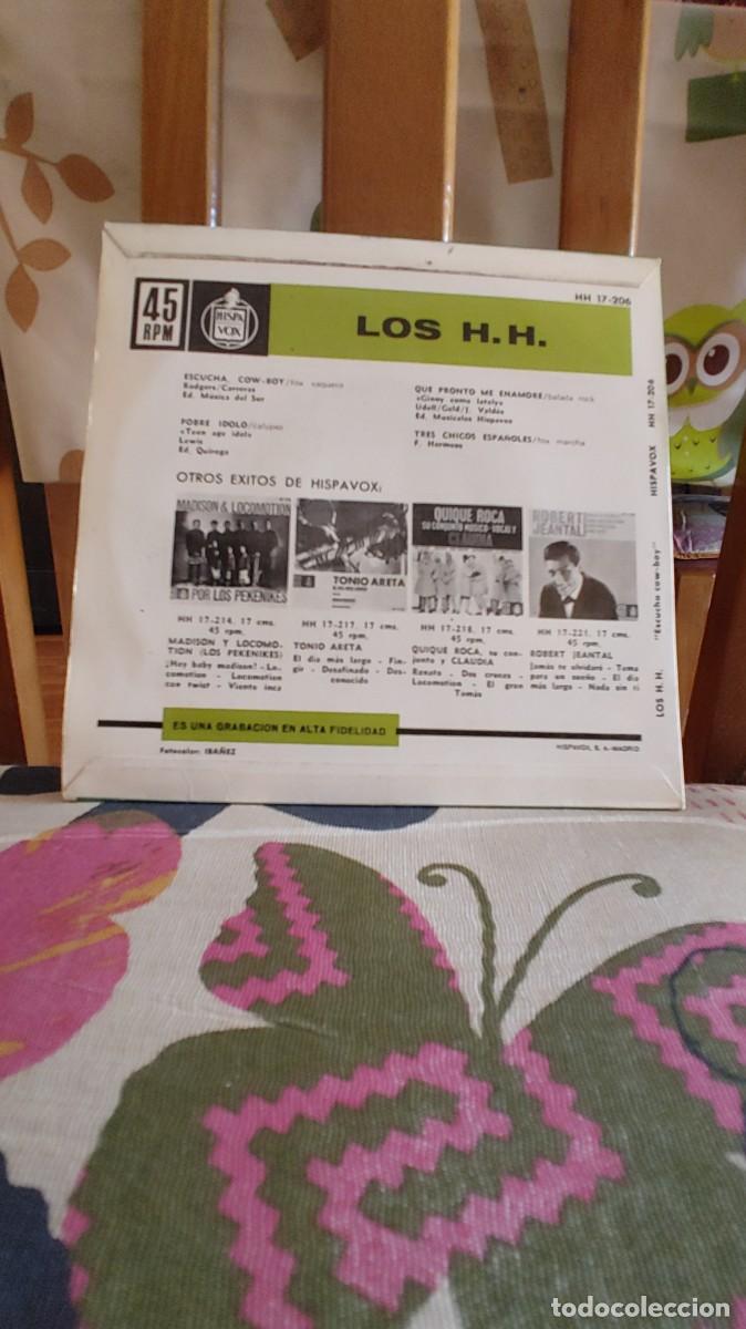 Discos de vinilo: LOS H H-EP ESCUCHA COW BOY +3 - Foto 2