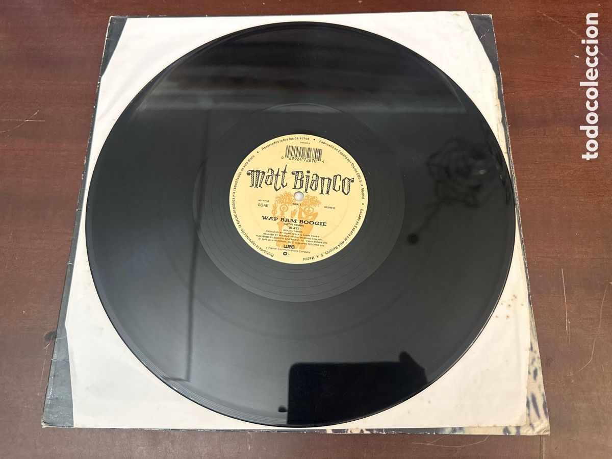 Discos de vinilo: Matt Bianco - Nervous (Extended Re-recorded Version) - 1989 - Foto 4