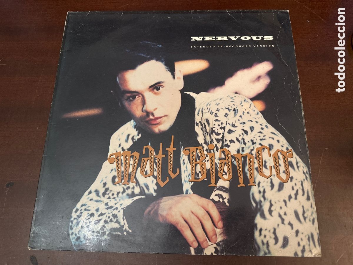 Discos de vinilo: Matt Bianco - Nervous (Extended Re-recorded Version) - 1989 - Foto 1