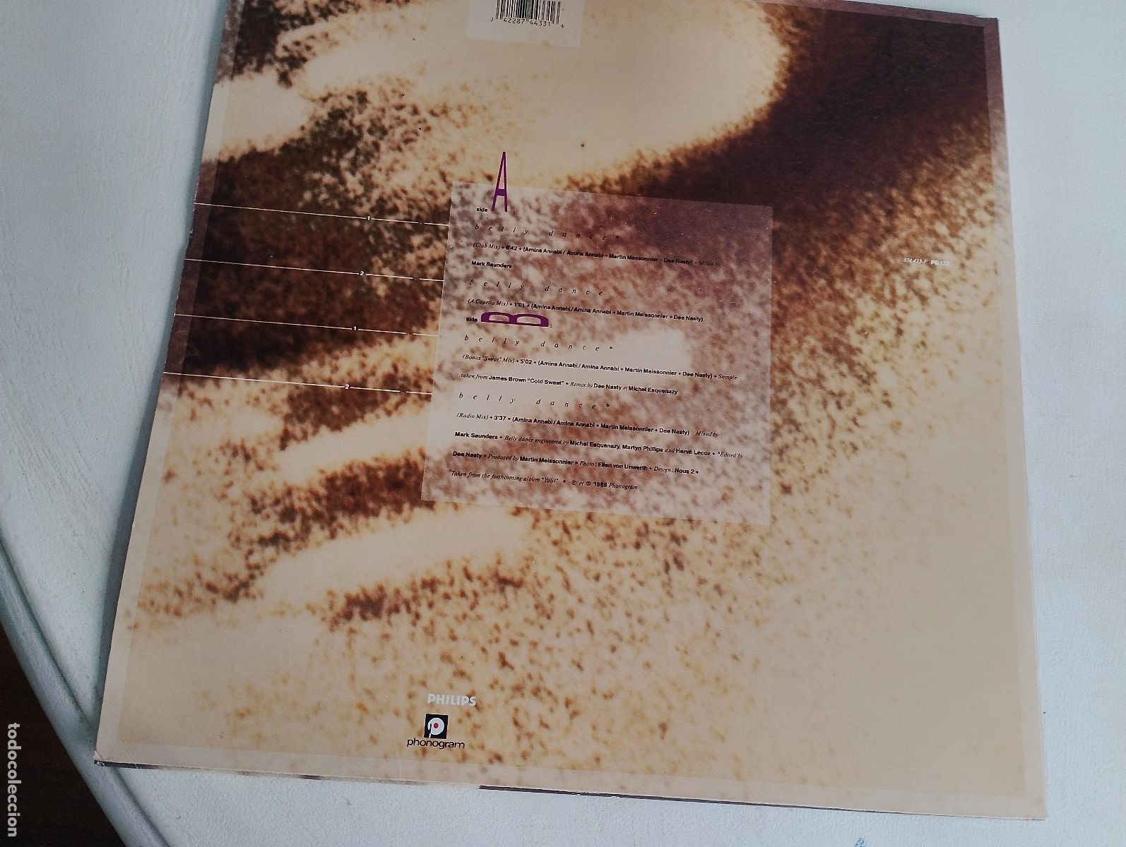 Discos de vinilo: Amina &ndash; Belly Dance, 1989 Electronic Breakbeat - Foto 4