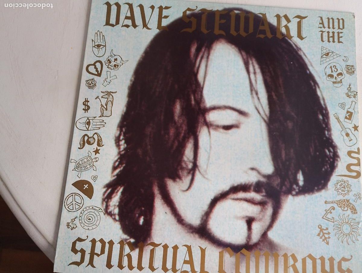 Discos de vinilo: Dave Stewart And The Spiritual Cowboys &ndash; Dave Stewart And The Spiritual Cowboys,1990, ed espa&ntilde;ola,