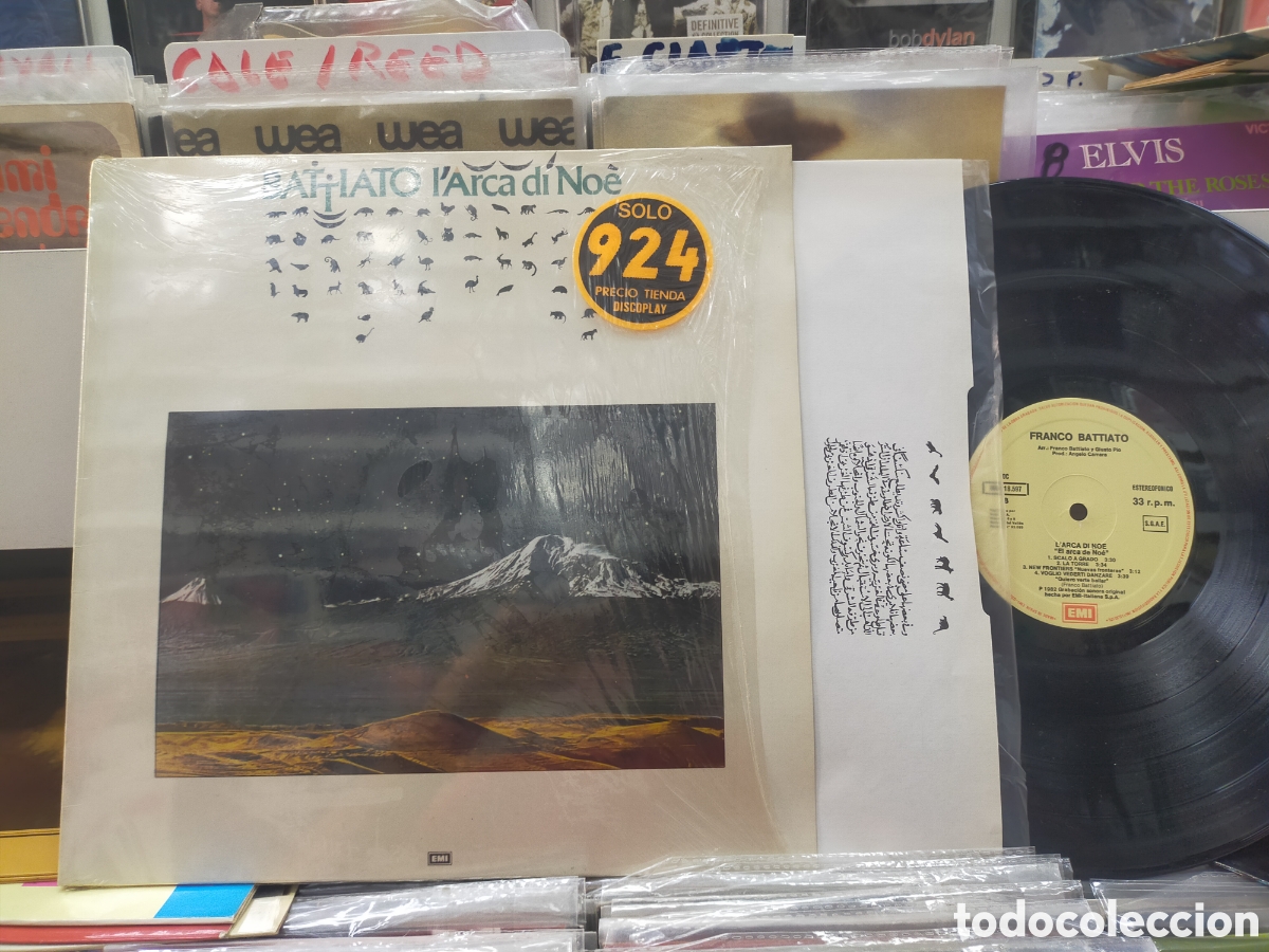 Discos de vinilo: Franco battiato LP l'arca di noe Espa&ntilde;a 1983