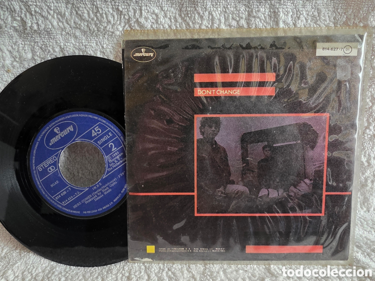 Discos de vinilo: INXS - DONT CHANGE edc. Espa&ntilde;ola 1983 - Foto 2