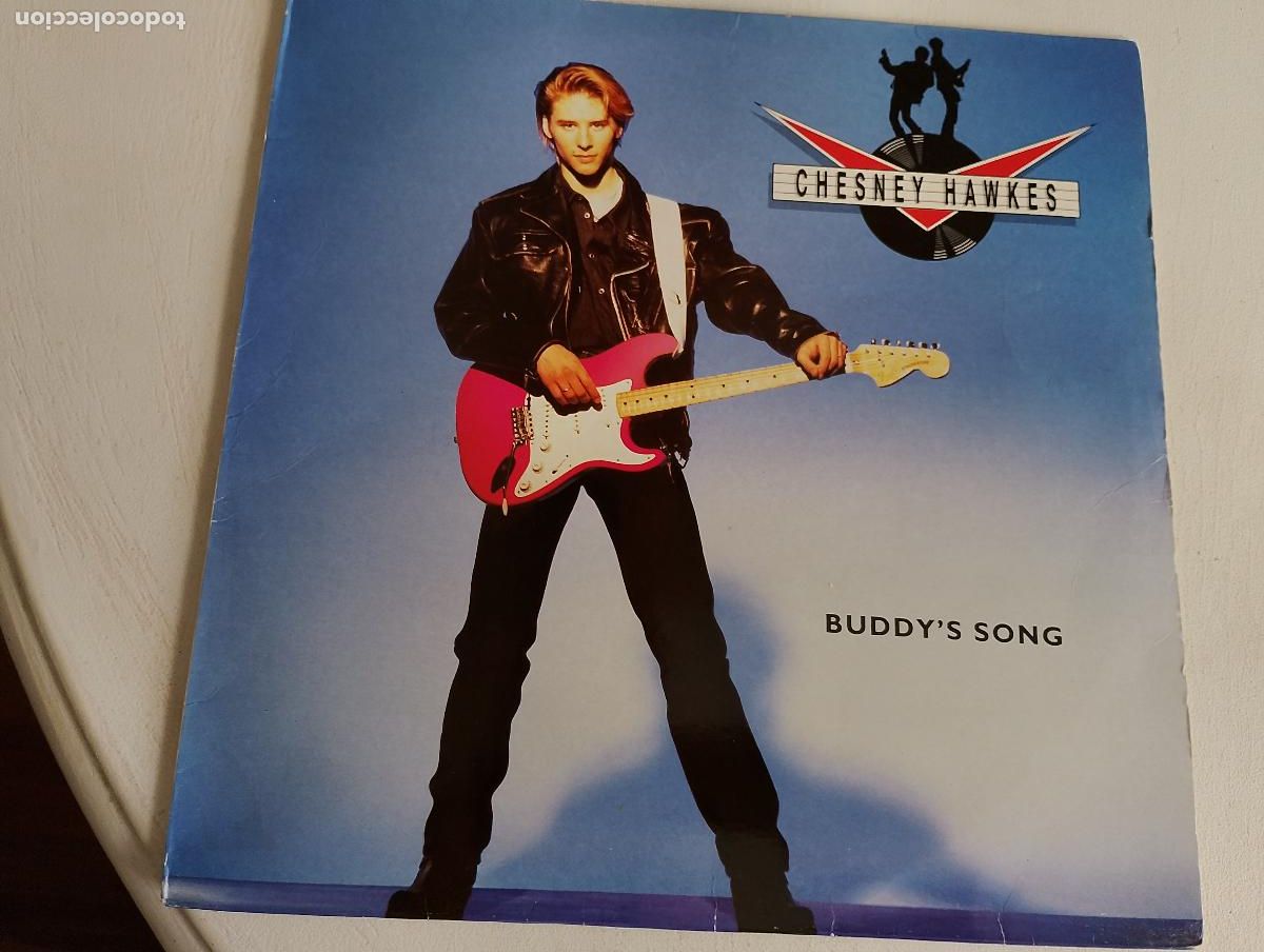 Discos de vinil: Chesney Hawkes &ndash; Buddy's Song,ed espa&ntilde;ola, con el encarte, 1991 Pop Rock