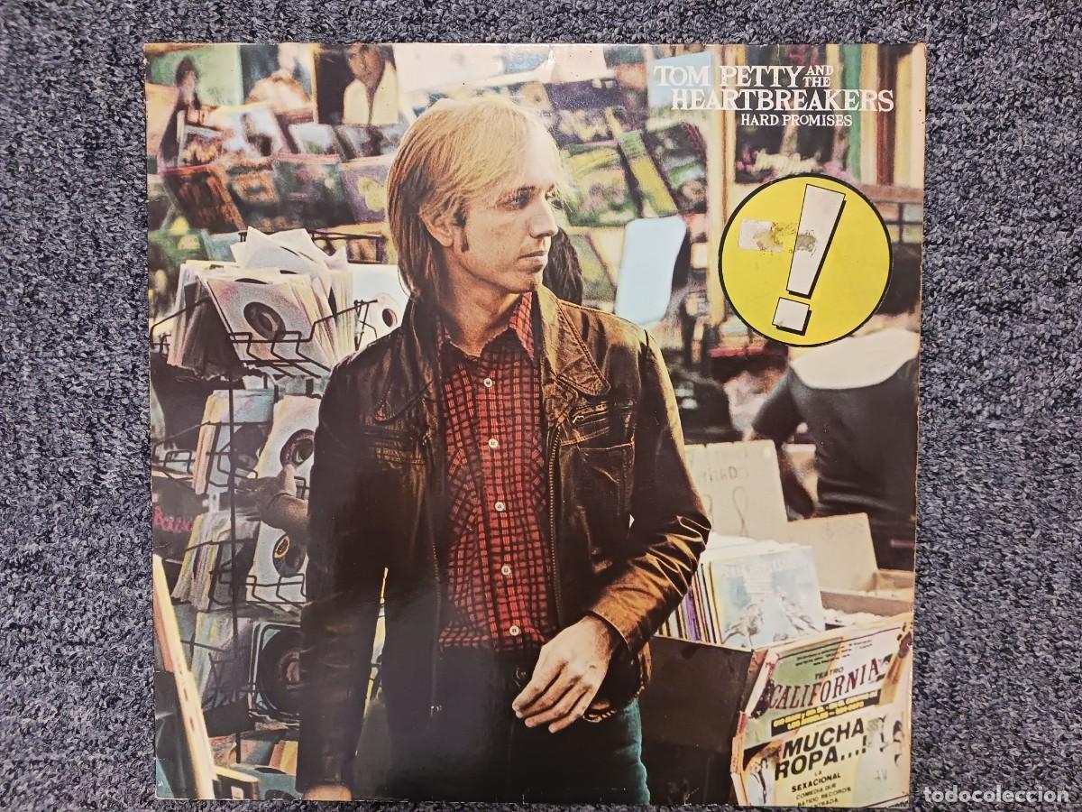 Discos de vinilo: LP Tom Perry and the heartbreakers a&ntilde;o 1981 hard promises MCA records