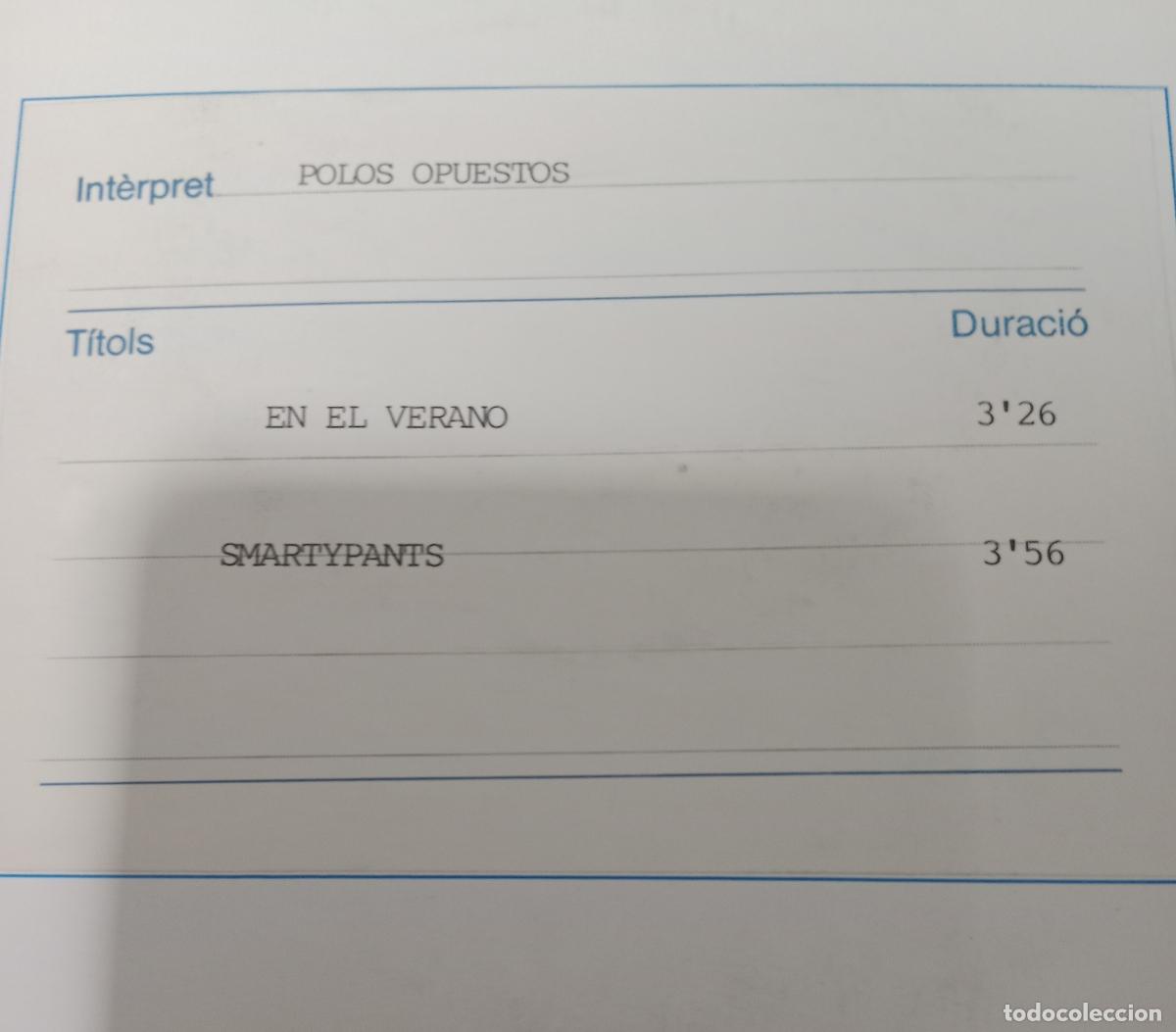 Discos de vinilo: Polos Opuestos &ndash; En El Verano / Smartypants single Espa&ntilde;a 1970