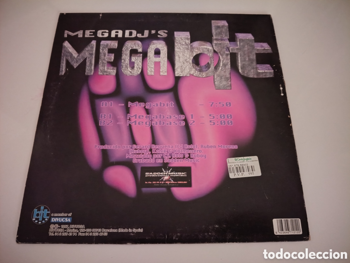 Discos de vinilo: Megadjs - Megabit (12&rdquo;) - Foto 2