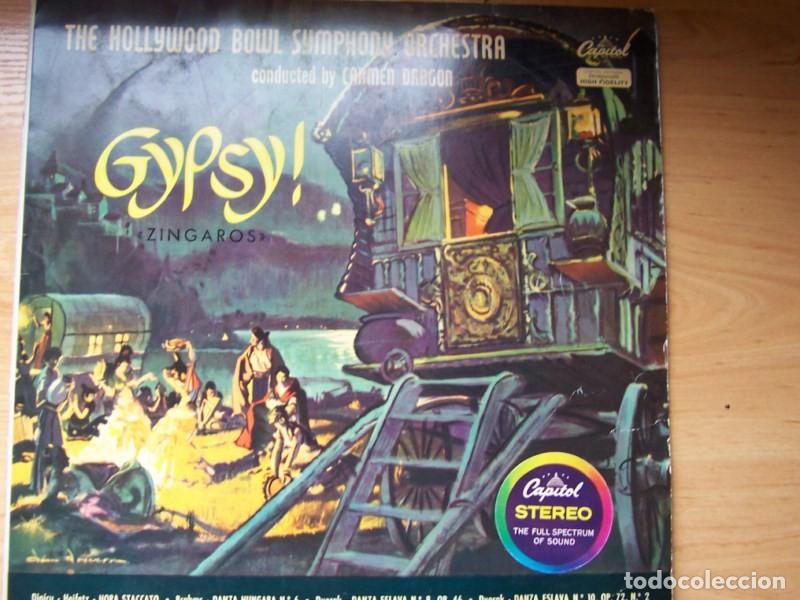 Discos de vinilo: Gypsy! Zingaros. The Hollywood Bowl Symphony Orchestra, conducted by Carmen Dragon