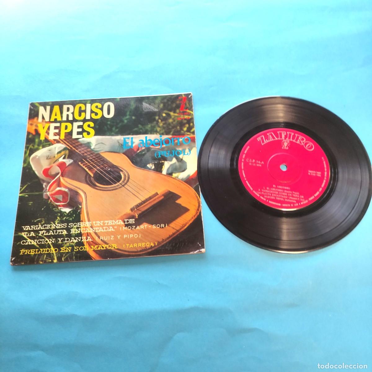 Discos de vinilo: NARCISO YEPES-EL ABEJORRO(PUJOL)/PRELUDIO EN SOL MAYOR/CANCI&Oacute;N Y DANZA ** EP . 4 CANCIONES ** JUANI