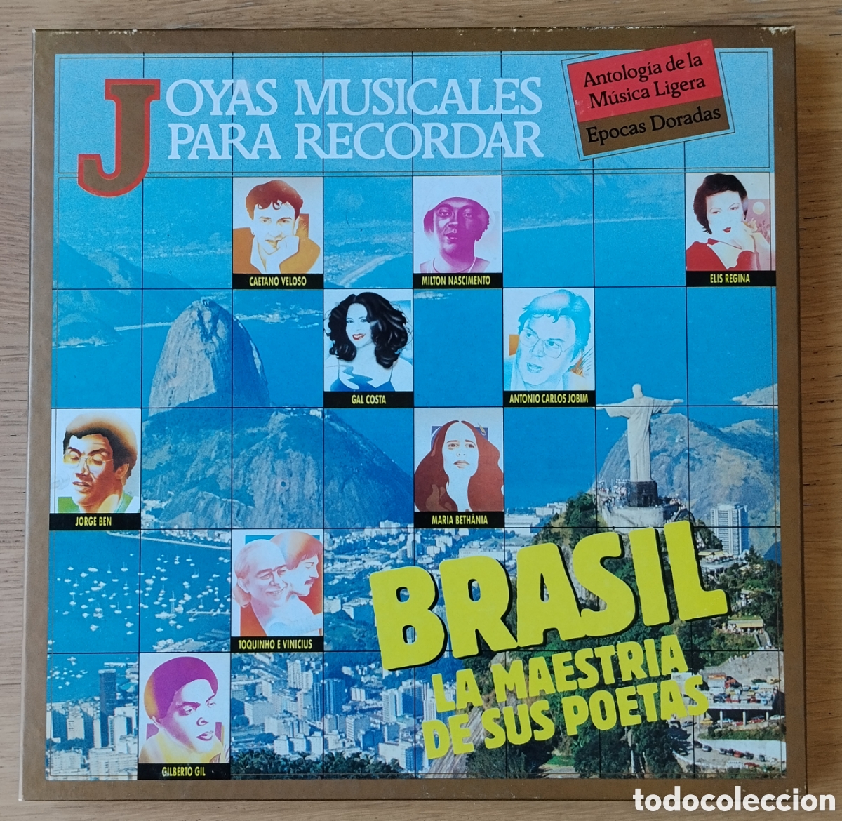 Discos de vinilo: V/A: &rdquo;BRASIL: LA MAESTRIA DE SUS POETAS&rdquo; - BOX SET TRIPLE LP VINILO 1989 - BOSSA NOVA - MPB