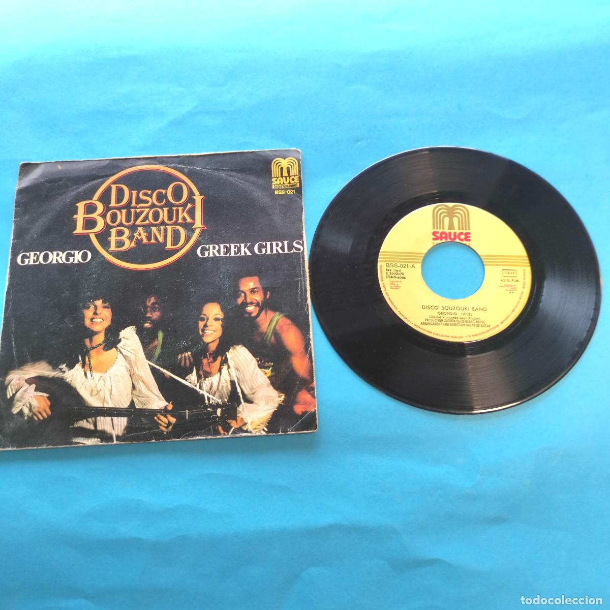 Discos de vinilo: DISCO BOUZOUKI BAND - GEORGIO GREEG GIRLS * SINGLE SAUCE JUANI