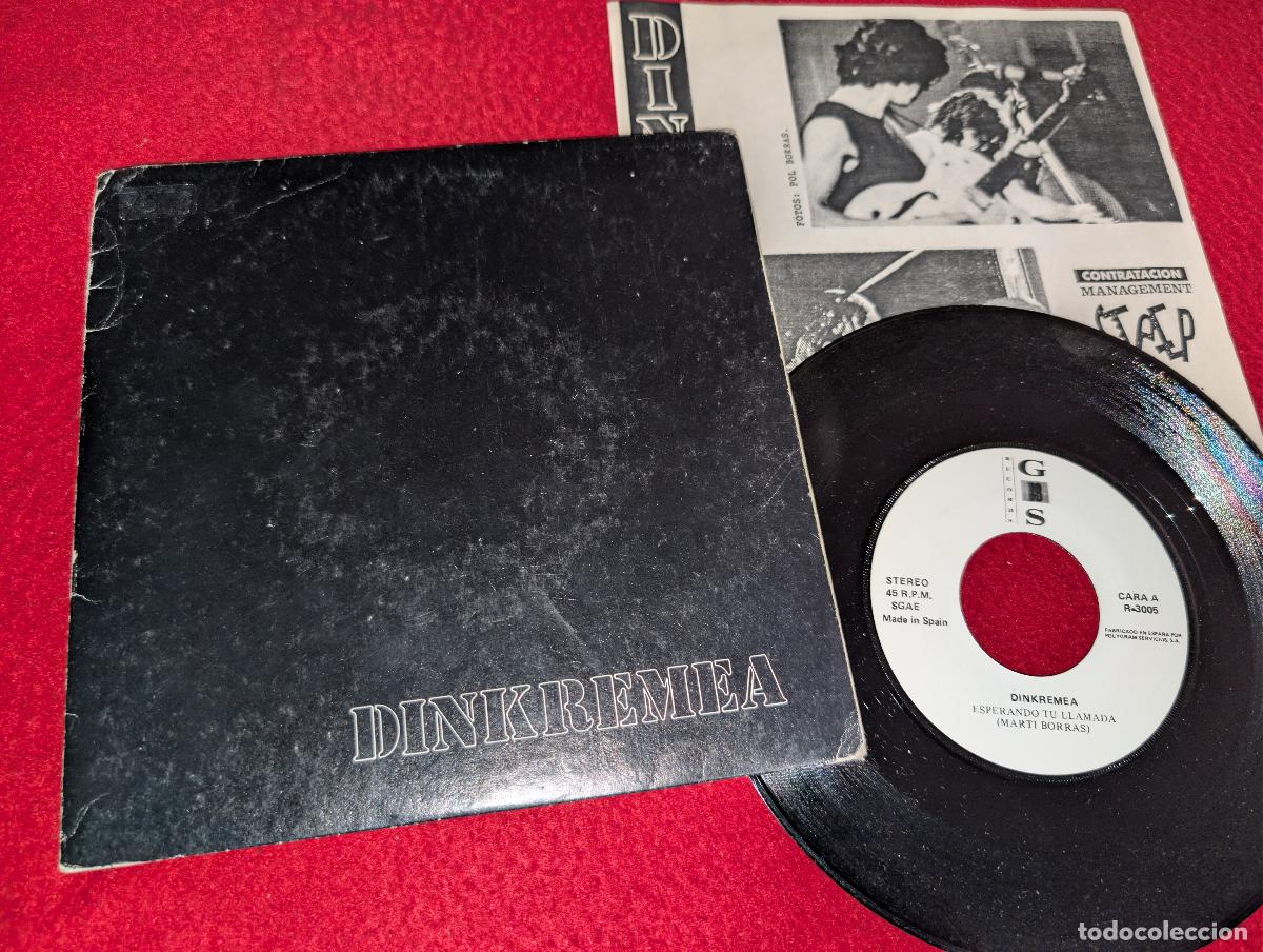 Discos de vinilo: DINKREMEA Esperando tu llamada/A toda maquina 7'' SINGLE 1987 GBBS MARTI BORRAS