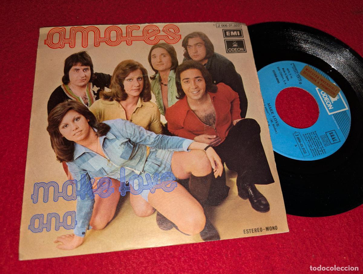 Discos de vinilo: AMORES Make love/Ana 7'' SINGLE 1973 EMI Odeon PROMO