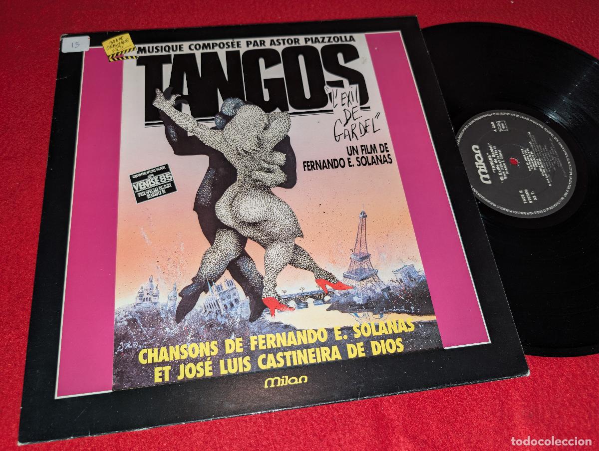 Discos de vinilo: TANGOS L'exil de Gardel BSO OST Astor Piazzolla LP 1985 Milan FRANCE FRANCIA Fernando Solanas