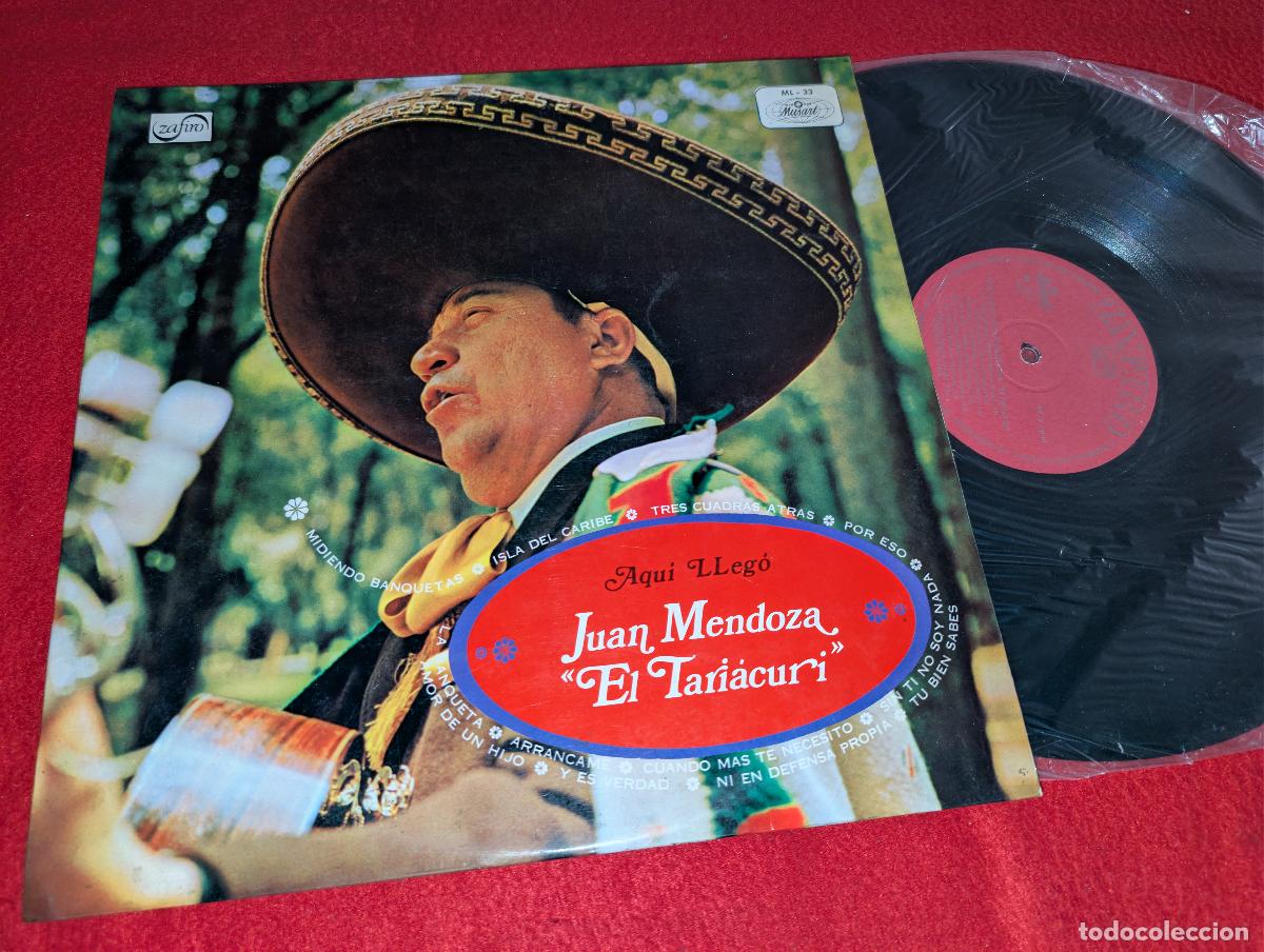 Discos de vinilo: JUAN MENDOZA ''EL TARIACURI'' CON MARIACHI MEXICO DE PEPE VILLA&MARIACHI ORO Y PLATA LP 1970 ESPA&Ntilde;A