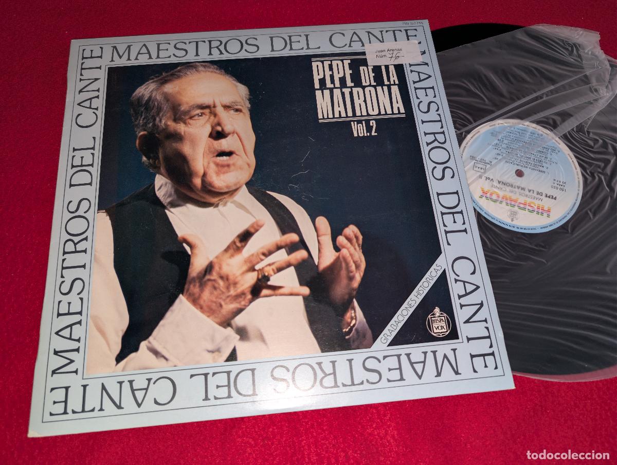 Discos de vinilo: PEPE DE LA MATRONA & FELIX UTRERA + MANOLO SEVILLANO Vol.2 II LP 1984 Hispavox