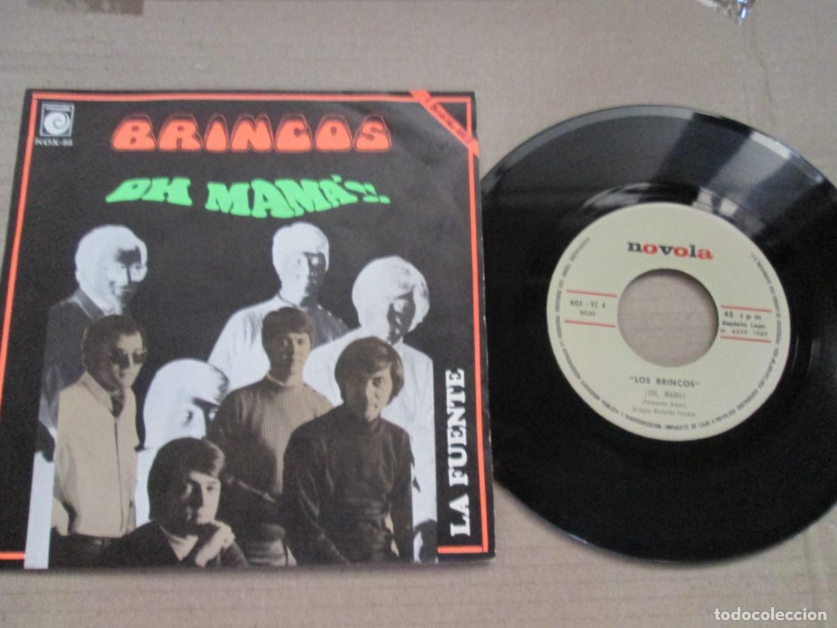 Discos de vinilo: LOS BRINCOS - &iexcl;Oh Mam&aacute;! / La Fuente. Single, ed espa&ntilde;ola 7&rdquo; 1969. Muy buen estado (VG+)