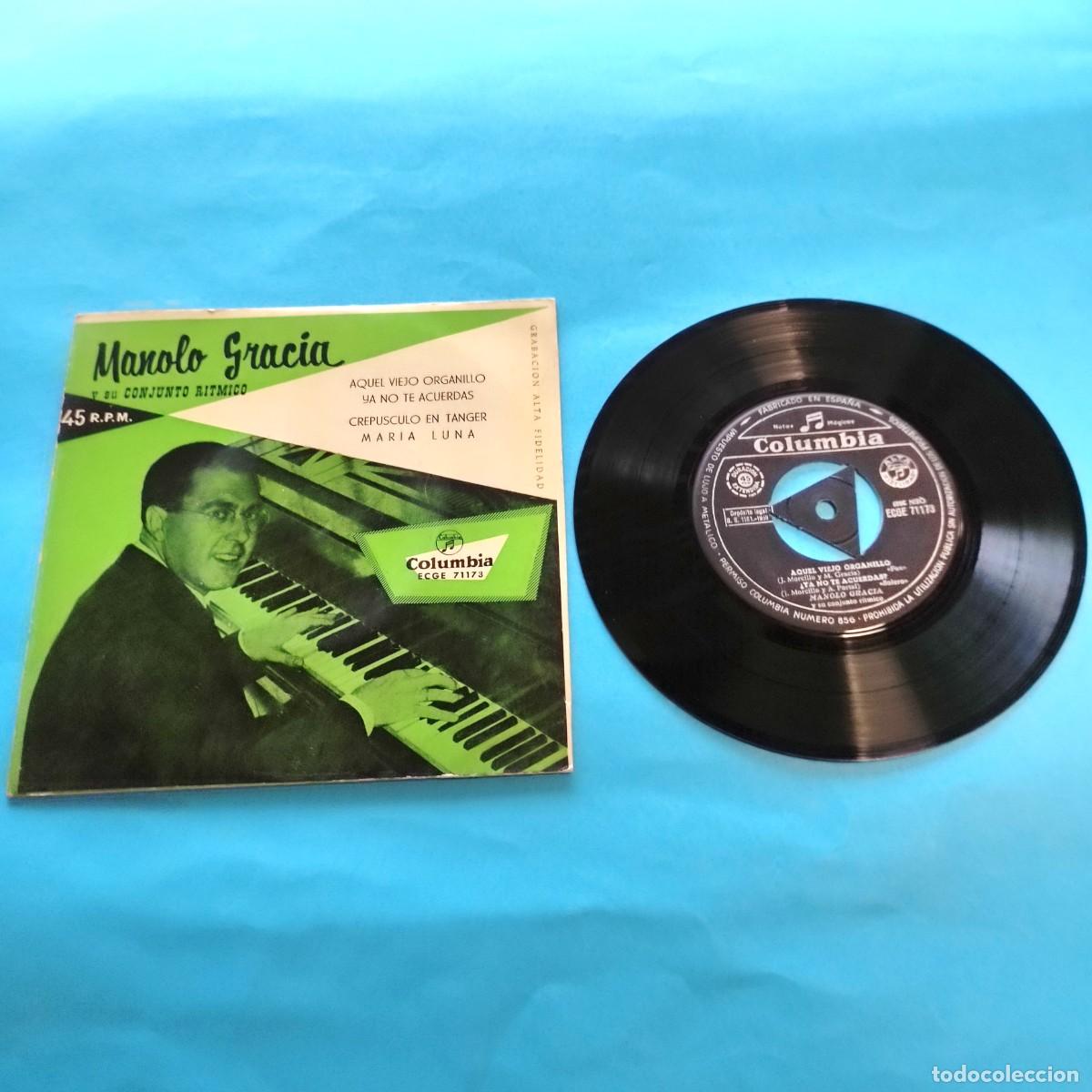 Discos de vinilo: MANOLO GARCIA Y SU CONJUNTO RITMICO . AQUEL VIEJO ORGANILLO ** EP 4 CANCIONES * COMO NUEVO * JUANI