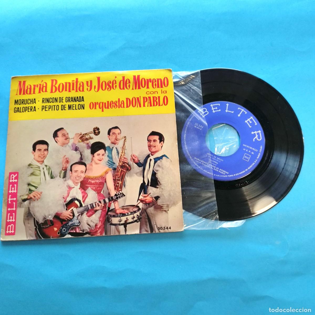 Discos de vinilo: MARIA BONITA Y JOSE DE MORENO / Morucha ** EP 4 CANCIONES * JUANI