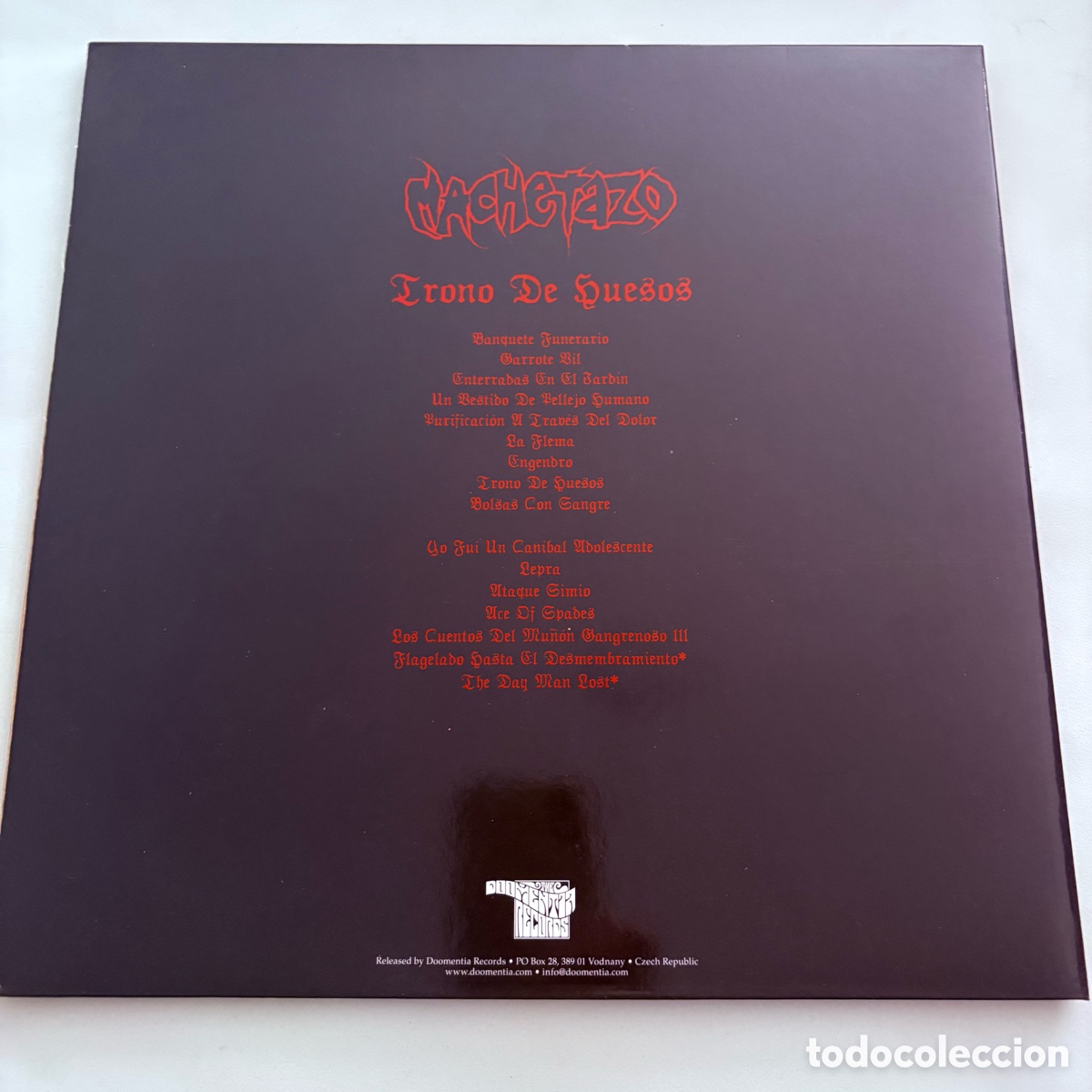 Discos de vinilo: lp Machetazo &ndash; Trono De Huesos del 2012 - Foto 3