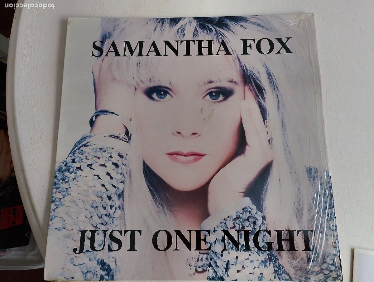 Discos de vinilo: Samantha Fox &ndash; Just One Night,ed espa&ntilde;ola, contiene el encarte Spain 1991 Electronic, Hip Hop, Rock
