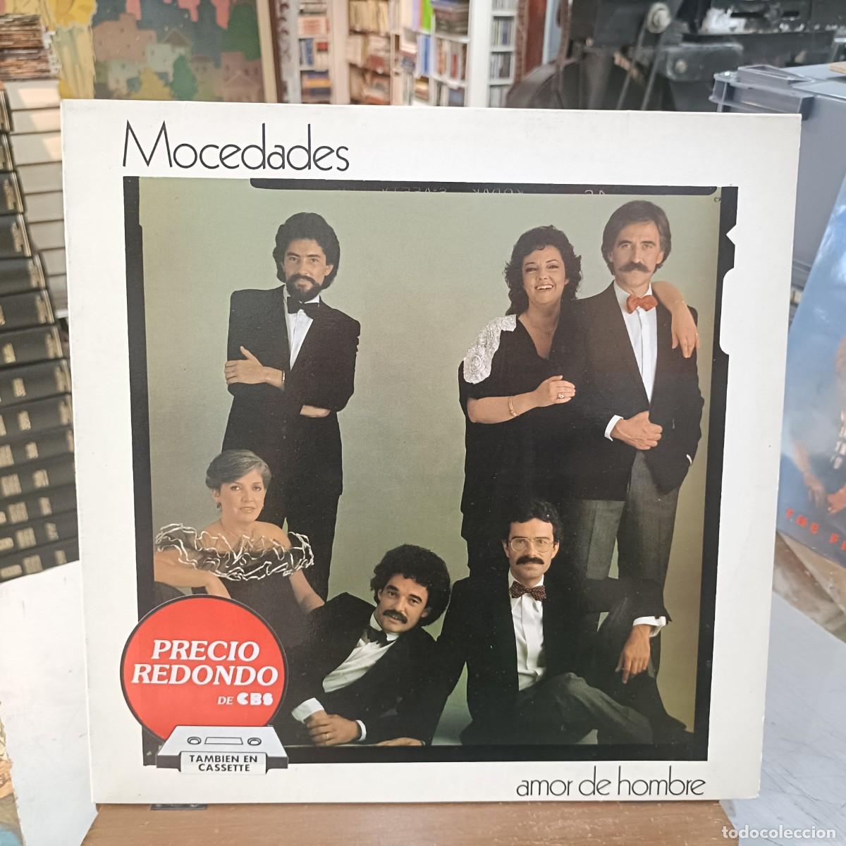 Discos de vinilo: Mocedades - Amor de hombre - LP. sello CBS 1982