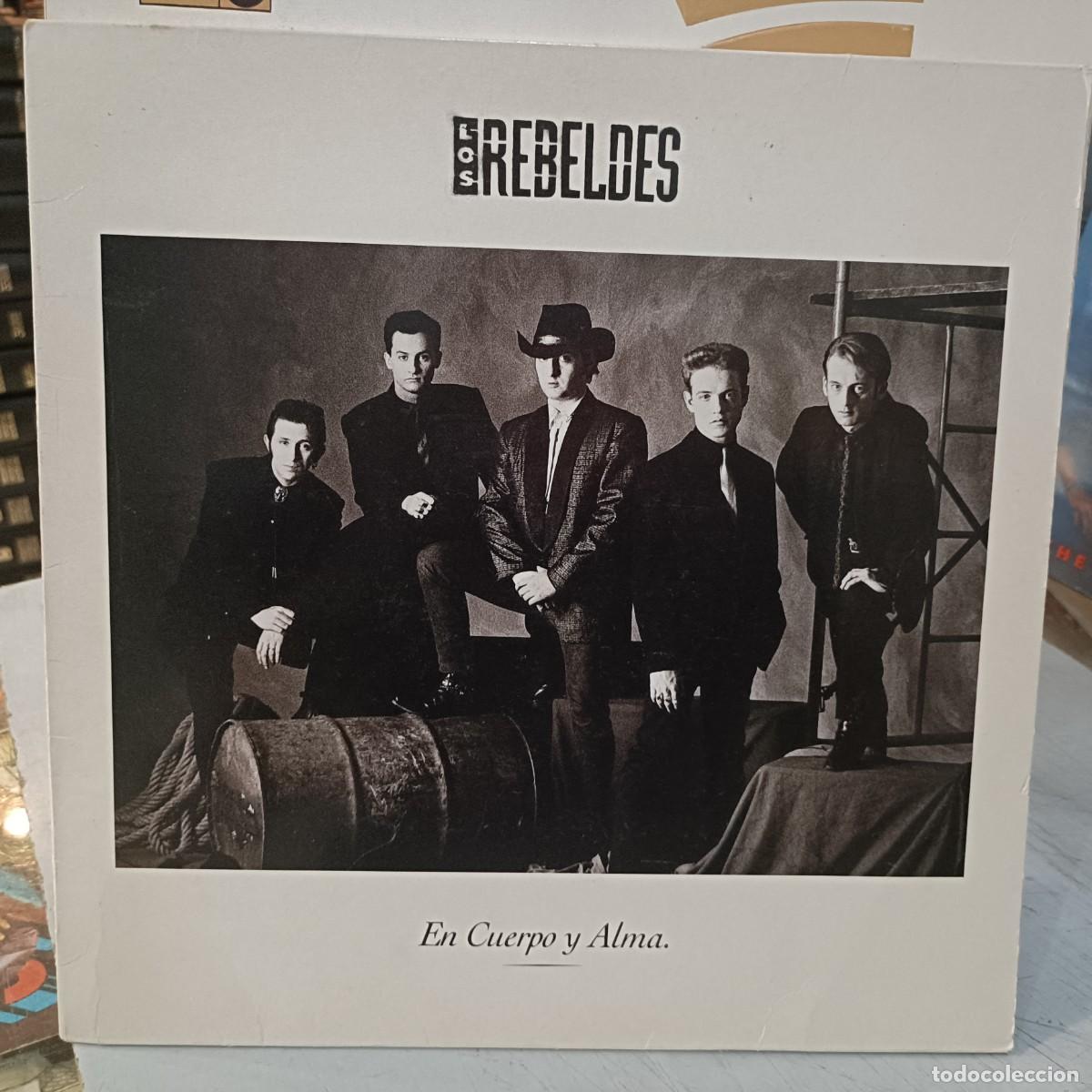 Discos de vinilo: Los Rebeldes - En Cuerpo y Alma - LP. sello EPIC 1990